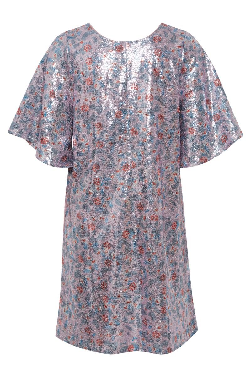 Ichi - Kjole - IX Dionne DR - Smoky Grape Glitter Print