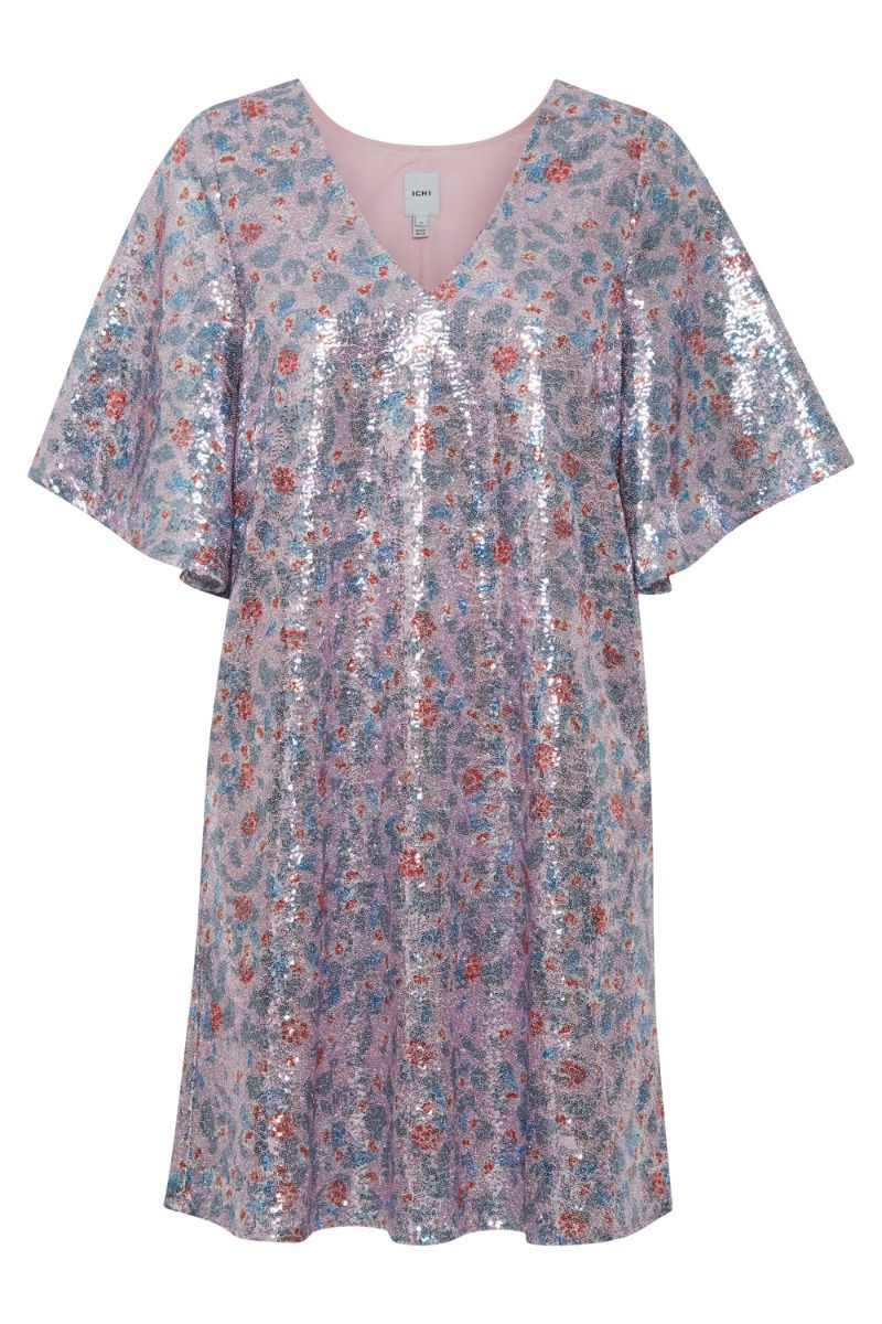 Ichi - Kjole - IX Dionne DR - Smoky Grape Glitter Print