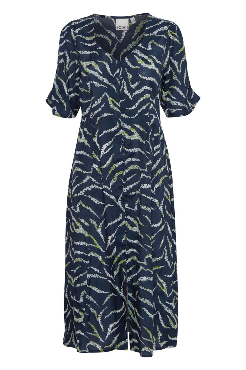 Ichi - Kjole - IH Evola DR - Total Eclipse Zebra Flower