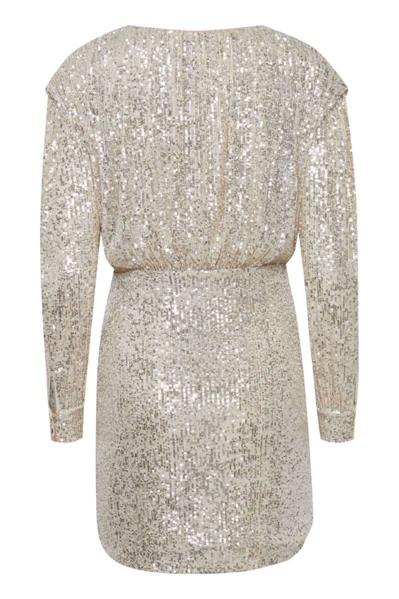 Ichi - Kjole - IH Fauci Dress2 - Frosted Almond