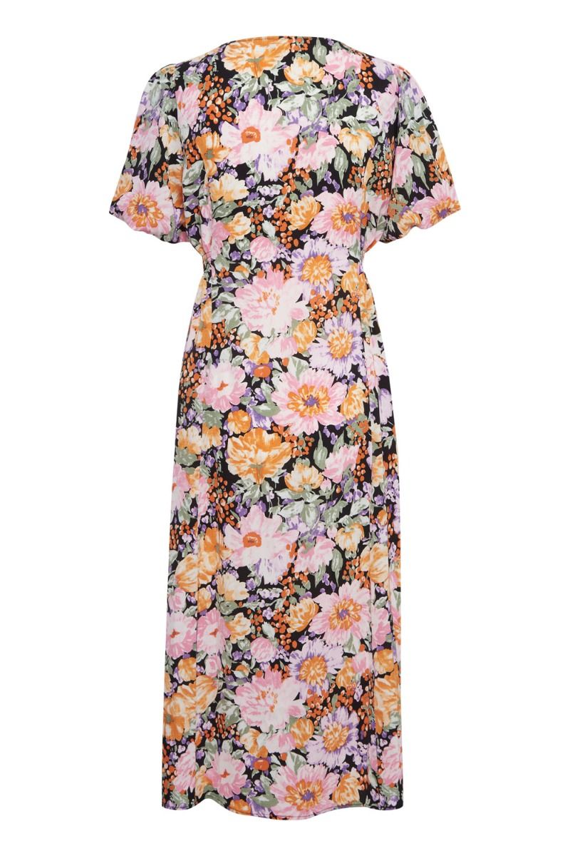 Ichi - Kjole -  Filippa Dress - Black Flower