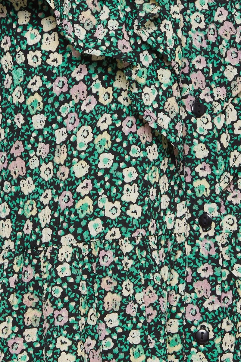 Ichi - Kjole - IH Glover Dress - Multi Color Holly Green