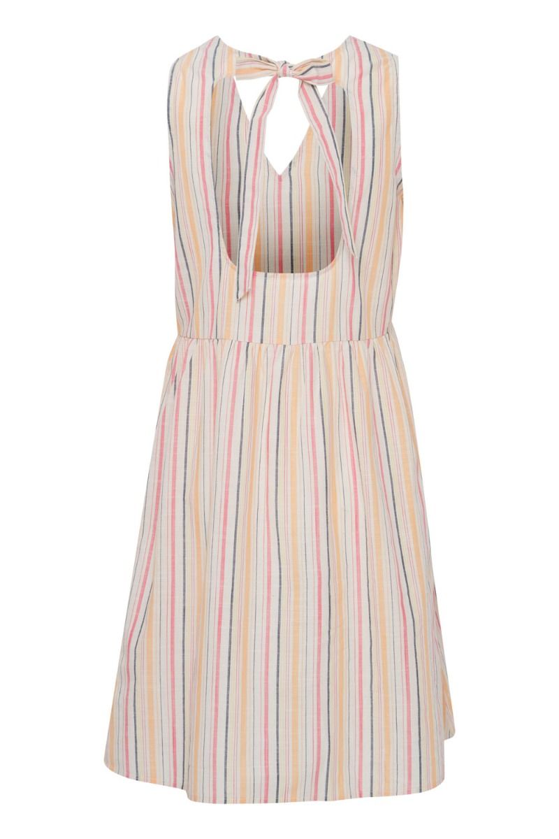 Ichi - Kjole - IH Gry DR15 - Muskmelon Multi Stripe
