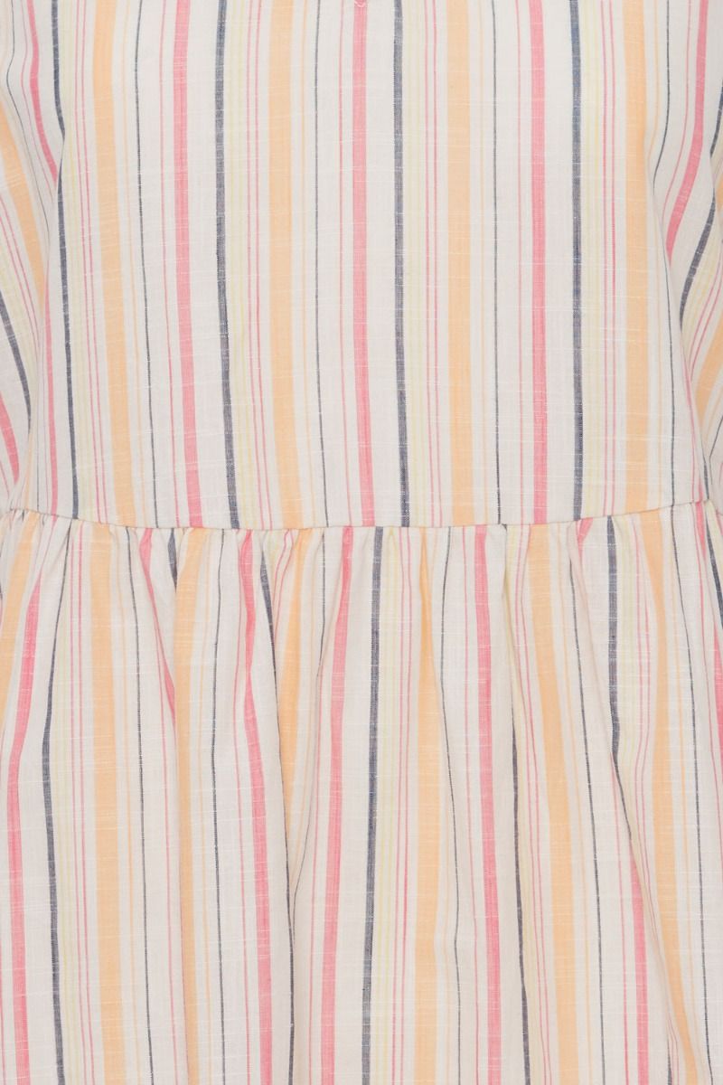 Ichi - Kjole - IH Gry DR15 - Muskmelon Multi Stripe