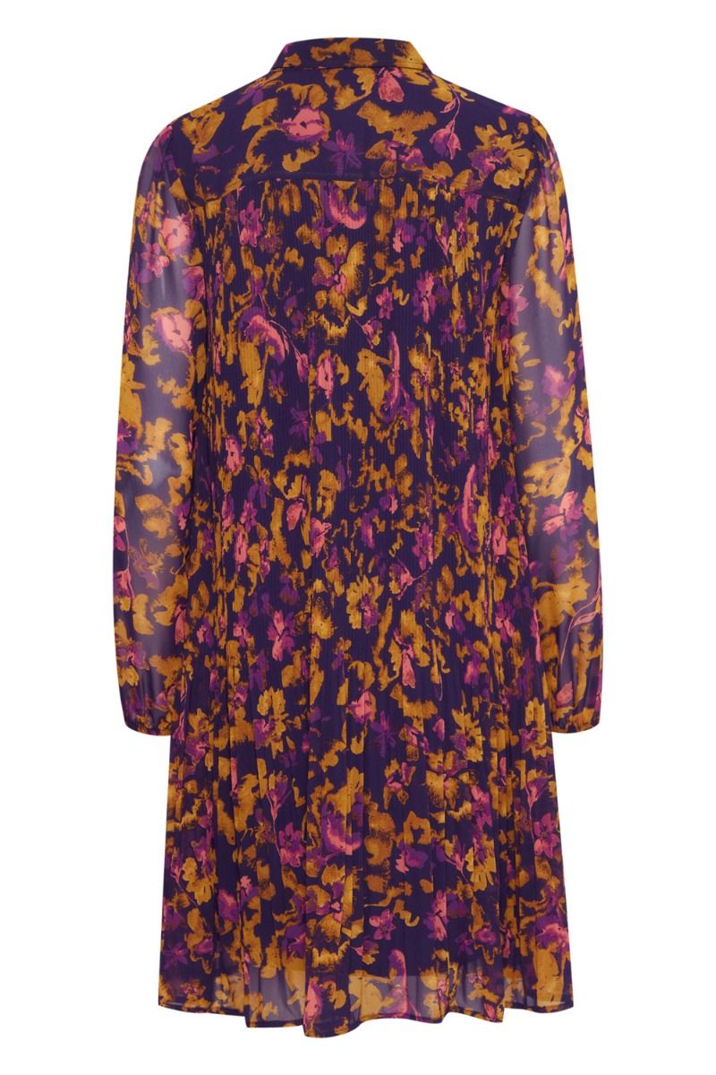 Ichi - Kjole - IH Illy Dress - Purple Multi Flower