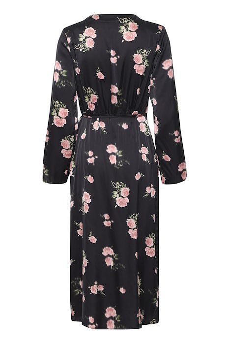 Ichi - Kjole - IXRose DR - Black w/Pink