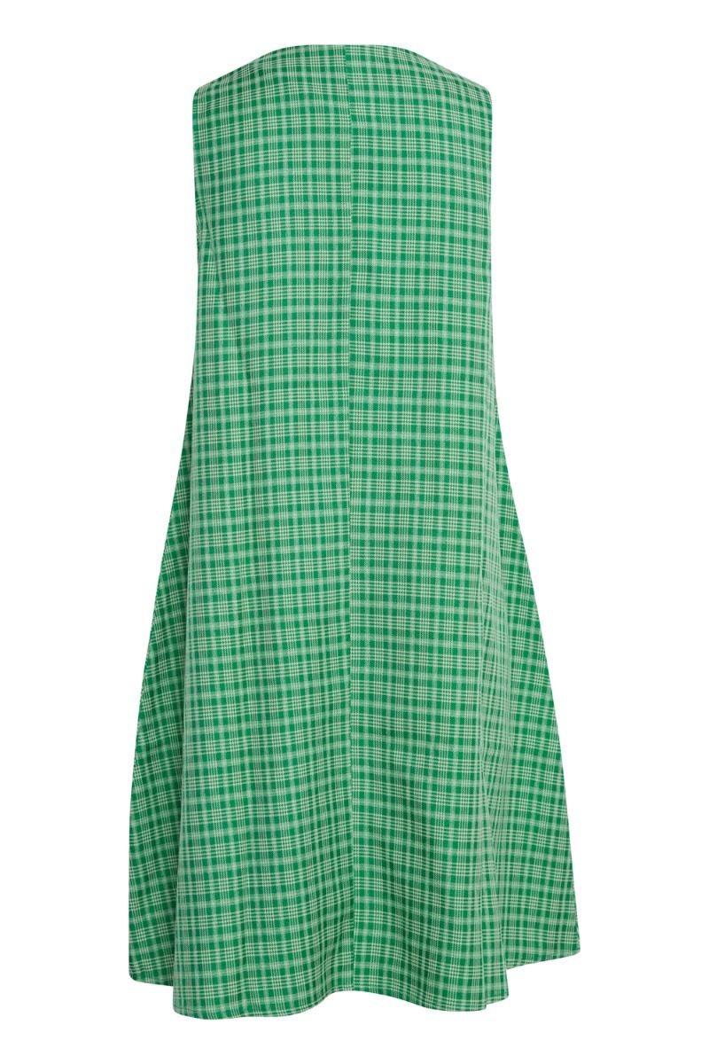 Ichi - Kjole - IX Bente Dress - Kelly Green Check