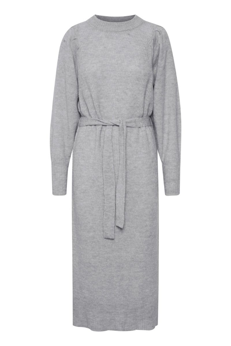 Ichi - Kjole - IH Jordan DR3 - Grey Melange