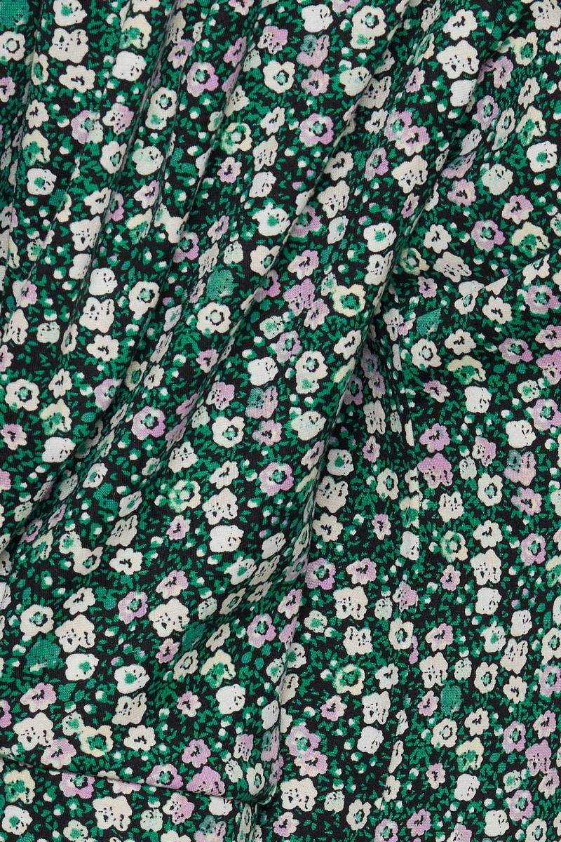 Ichi - Kjole - IH Kate Print Dress2 - Holly Green