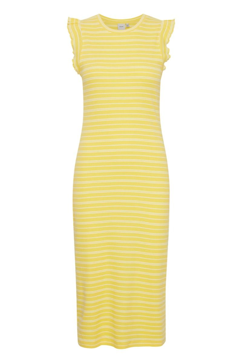 Ichi - Kjole - IH Louisany Dr3 - Goldfinch W. Stripe