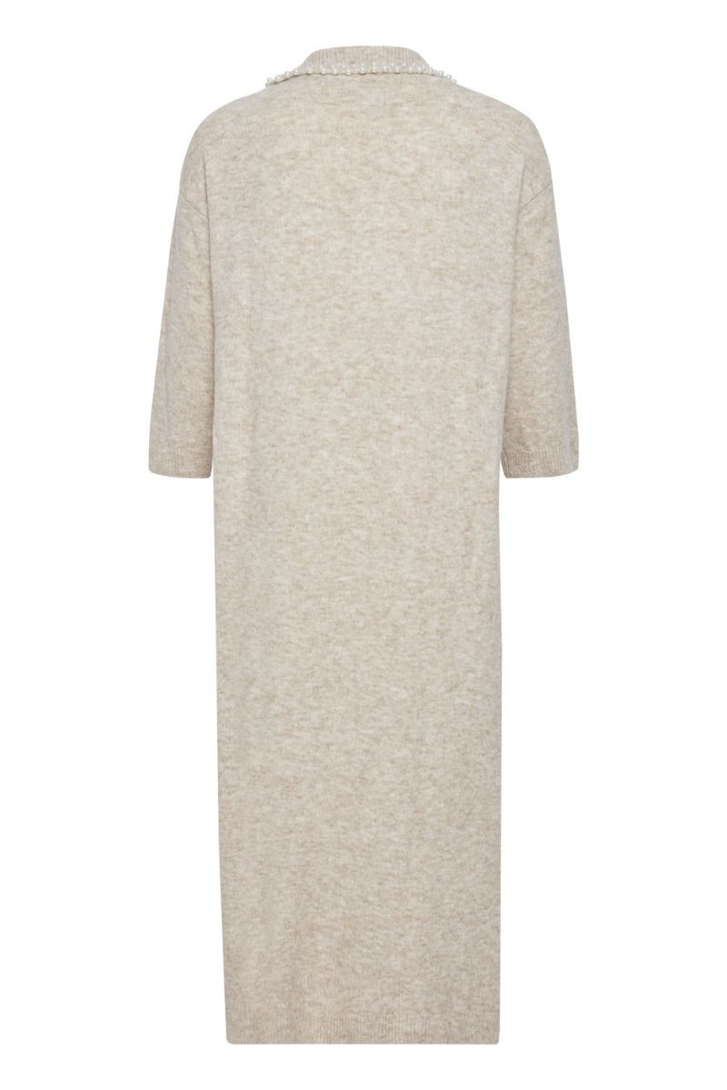 Ichi  - Kjole - IH Macon Dress - Oatmeal Melange