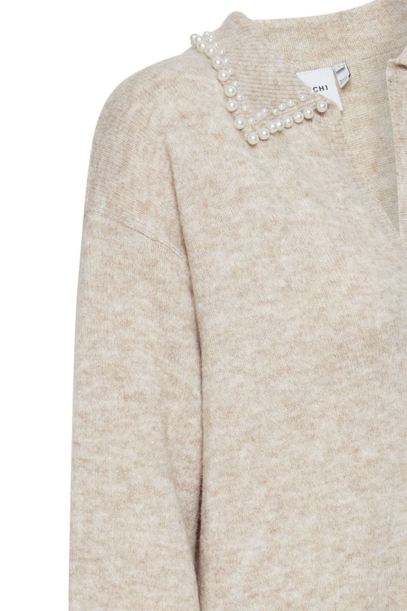 Ichi  - Kjole - IH Macon Dress - Oatmeal Melange