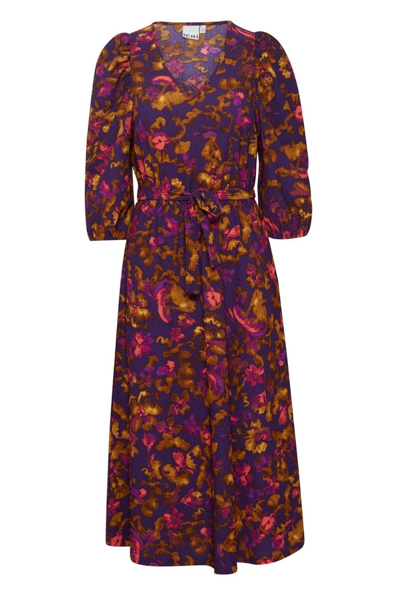Ichi - Kjole - IH Maise Sus DR3 - Purple Multi Flower 