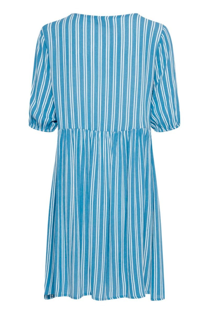 Ichi - Kjole - Marrakech AOP DR7 - Coronet Blue