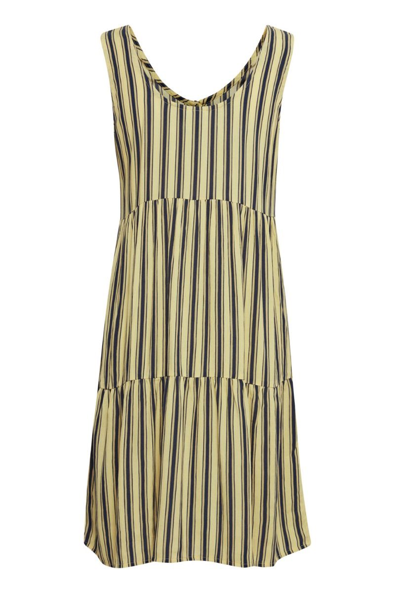 Ichi - Kjole - IH Marrakech DR12 - French Vanilla Stripe