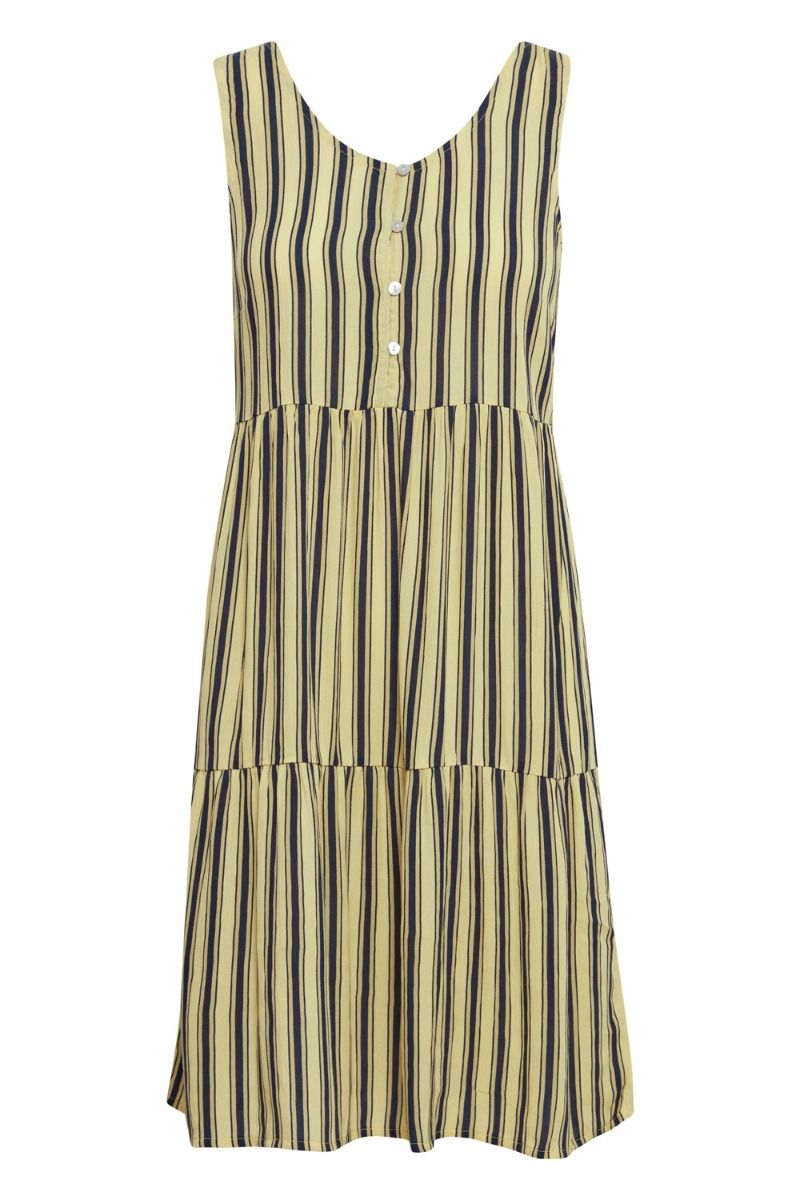 Ichi - Kjole - IH Marrakech DR12 - French Vanilla Stripe