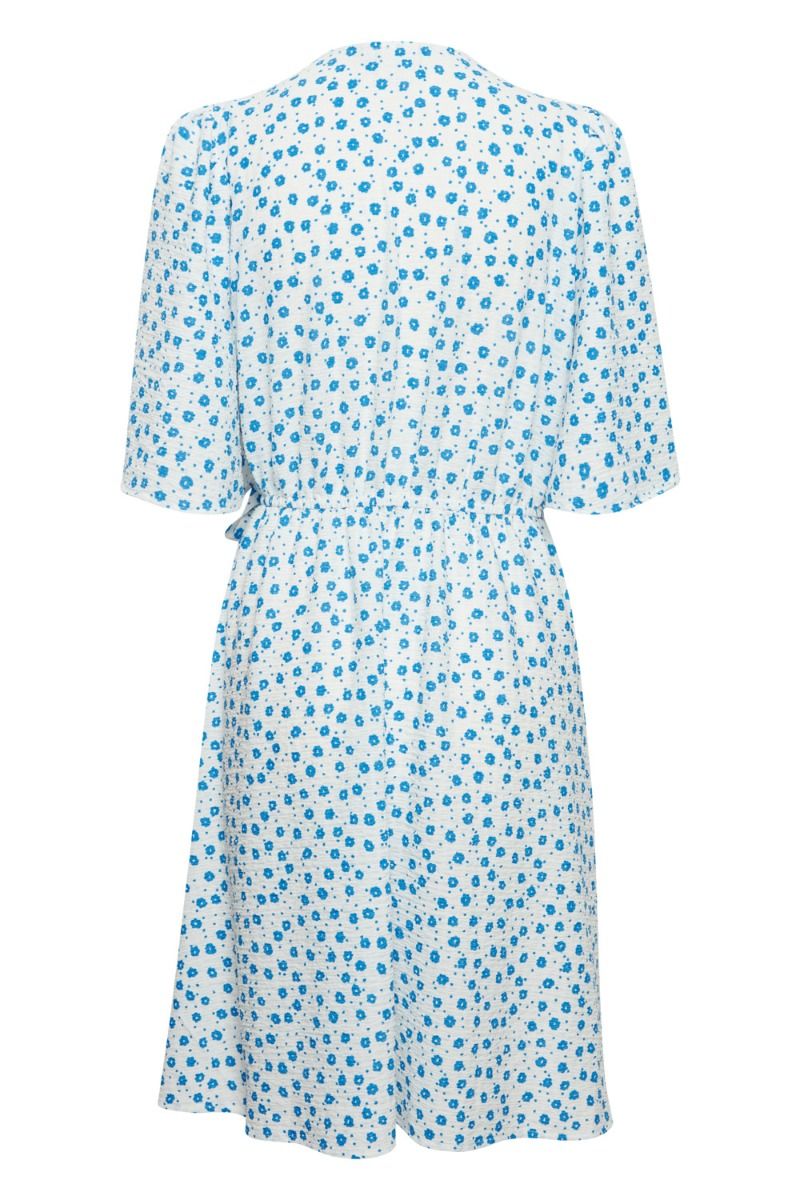 Ichi - Kjole - IX Mixa DR2 - Cloud Dancer w/ Blue Flower