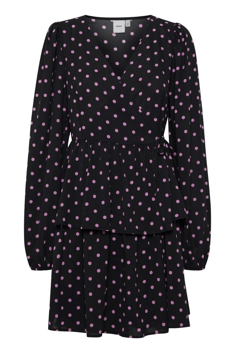 Ichi - Kjole - IX Petal Dress - Black