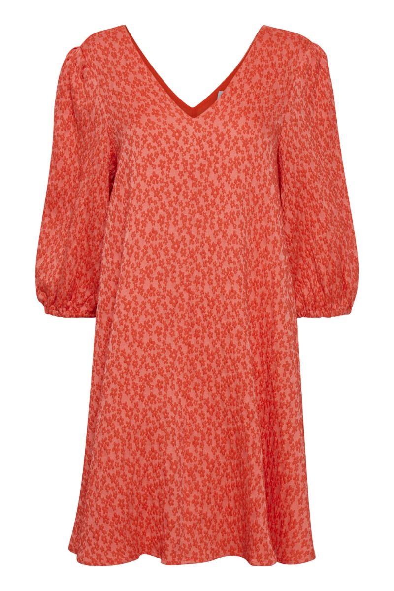 Ichi - Kjole - Poppies DR - Grenadine