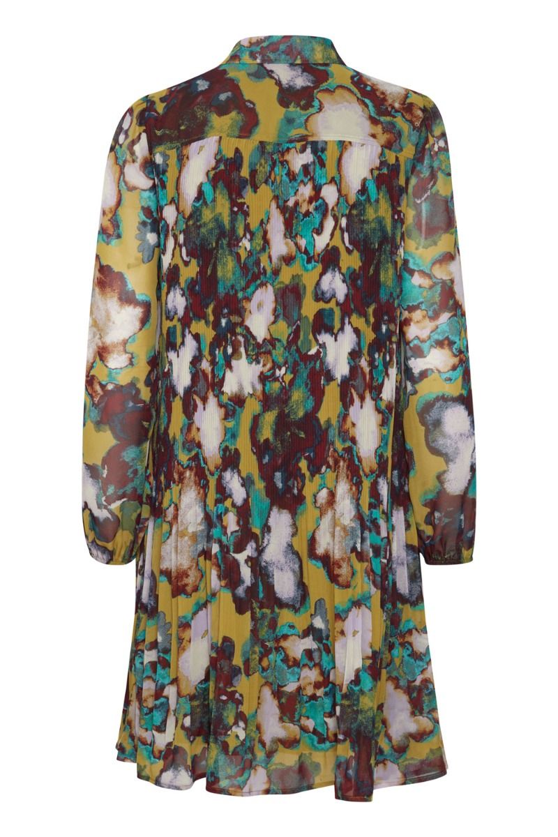 Ichi - Kjole - IH Rilly DR - Green Moss Multi