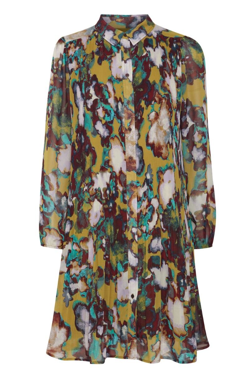 Ichi - Kjole - IH Rilly DR - Green Moss Multi