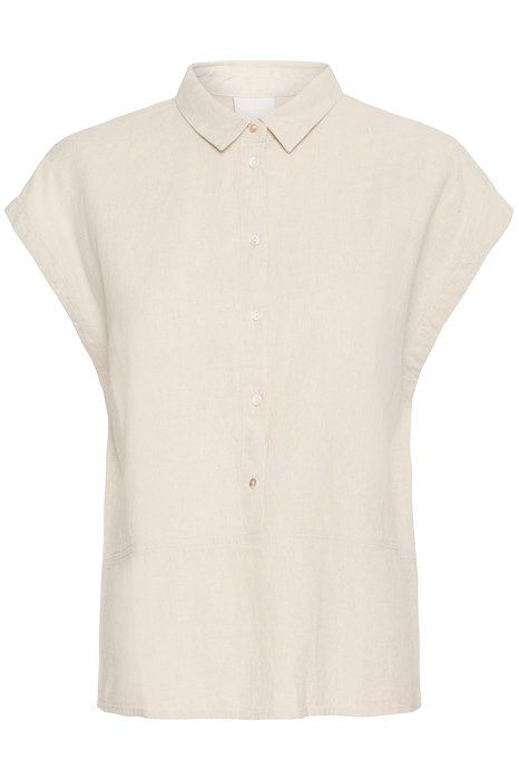 Ichi - Skjorte - IH Linno SH3 - Natural Ecru