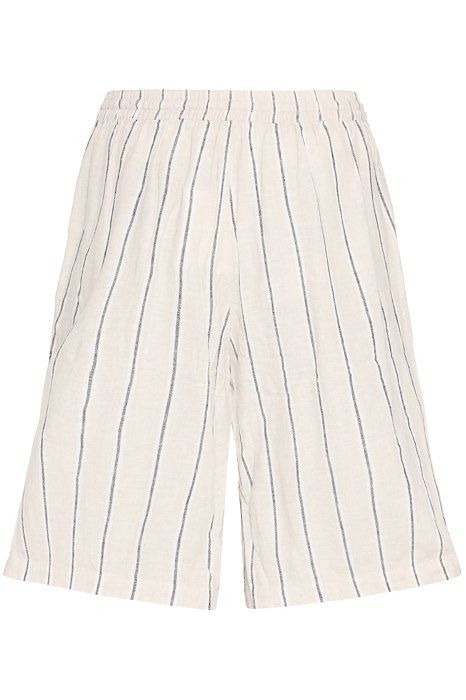 Ichi - Shorts - IH Linno SHO2 - Natural Ecru Stripe