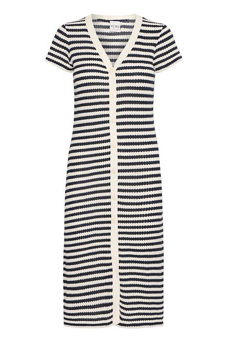 Ichi - Kjole - IH Lorianna DR - Total Eclipse/Birch Stripe