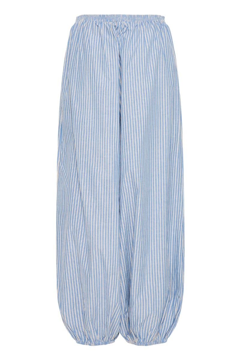 Ichi - Bukser - Milly PA - Blue Yonder W/Creme/Black Stripe