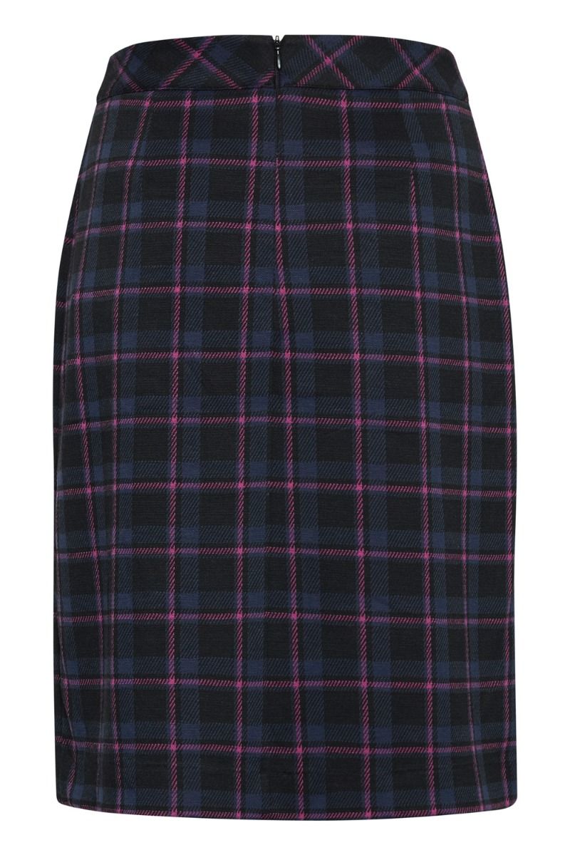 Ichi - Nederdel - IH Kate Checko Skirt - Phlox Pink