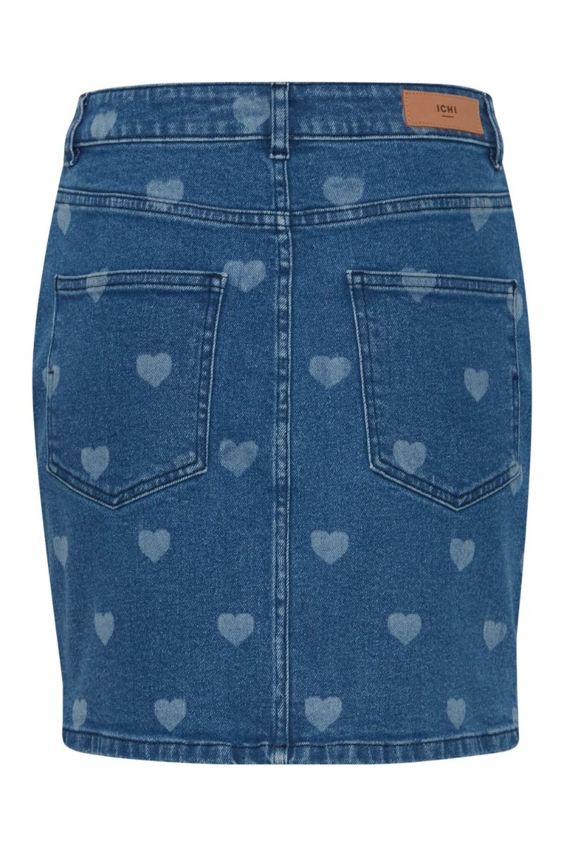 Ichi - Nederdel - IH Piper SK - Light Blue Washed