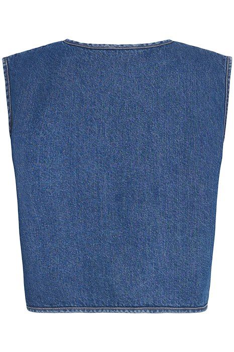 Ichi - Vest - Pellie - Medium Blue 