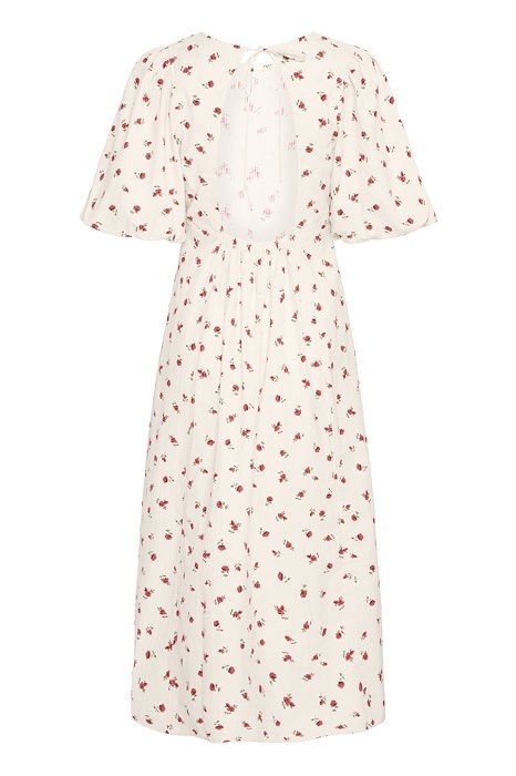 Ichi - Kjole - IH Rosey DR - Geranium Flower aop