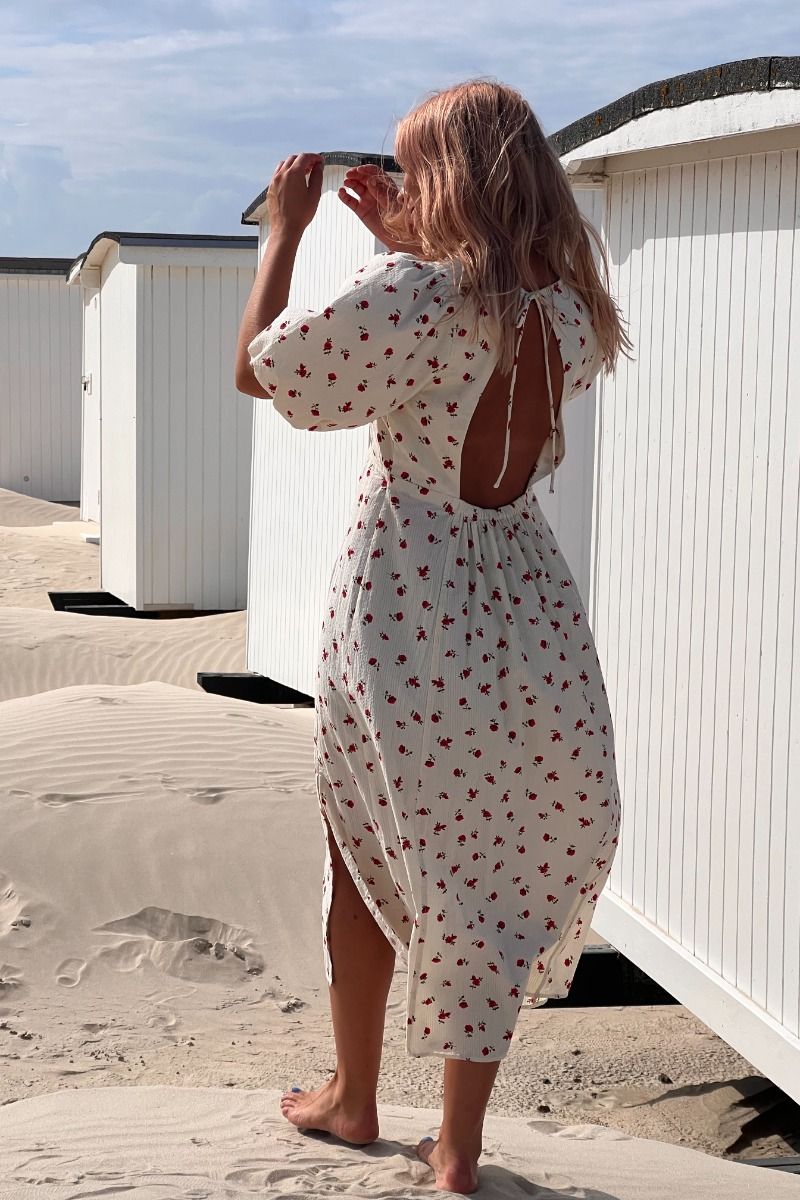 Ichi - Kjole - IH Rosey DR - Geranium Flower aop