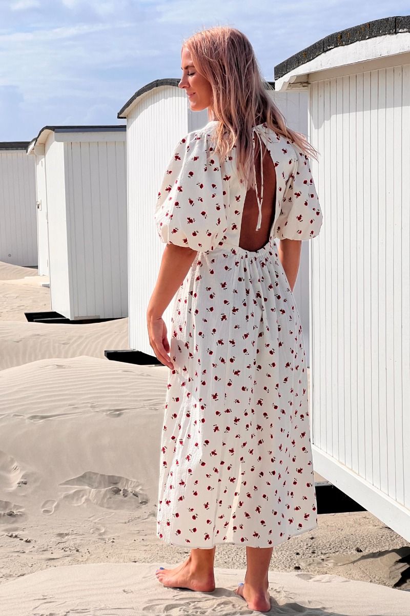 Ichi - Kjole - IH Rosey DR - Geranium Flower aop