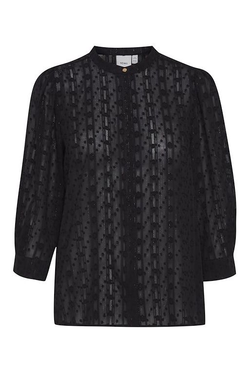 Ichi - Bluse - IX Rosie MS 2- Black w. lurex