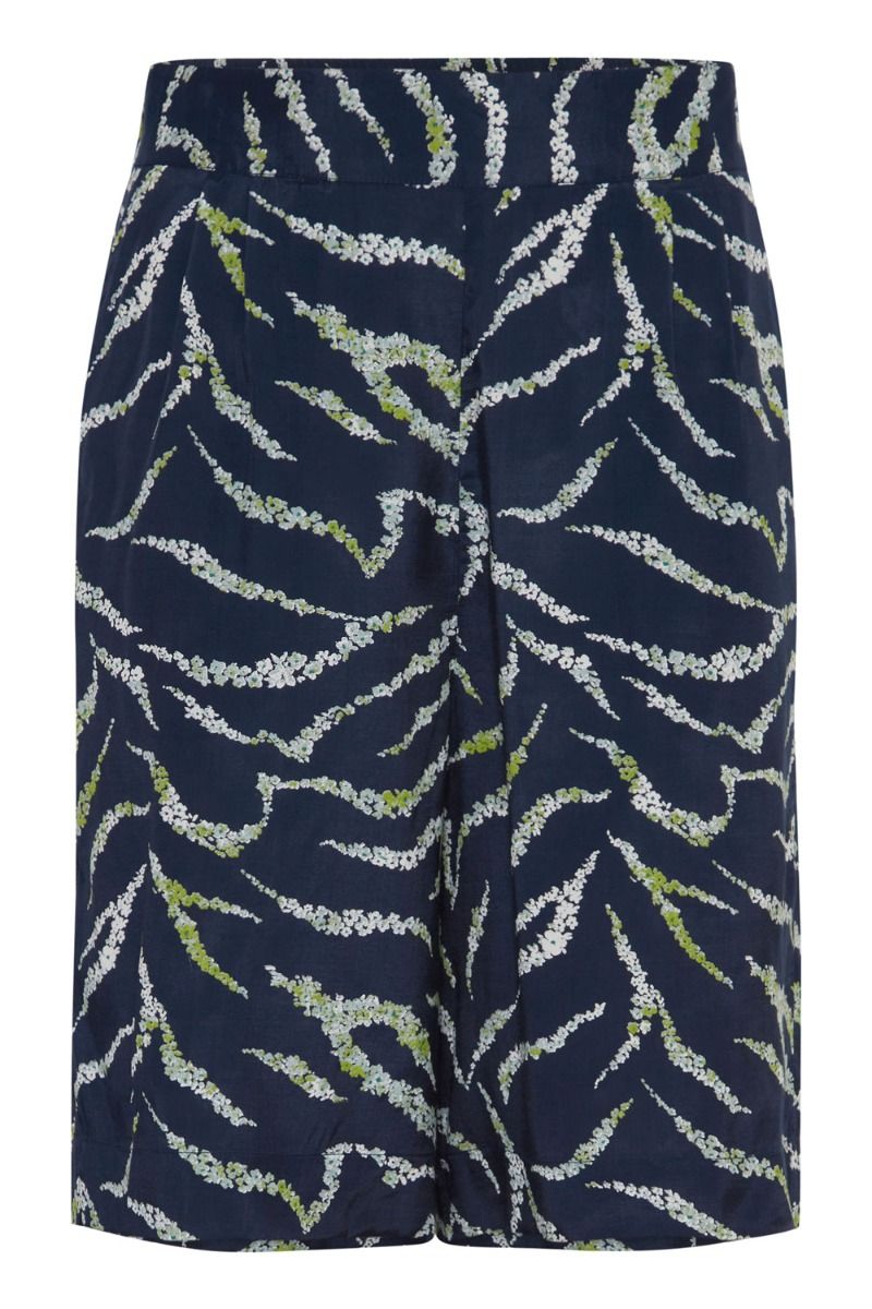 Ichi - Shorts - IH Evola SHO - Total Eclipse Zebra Flower