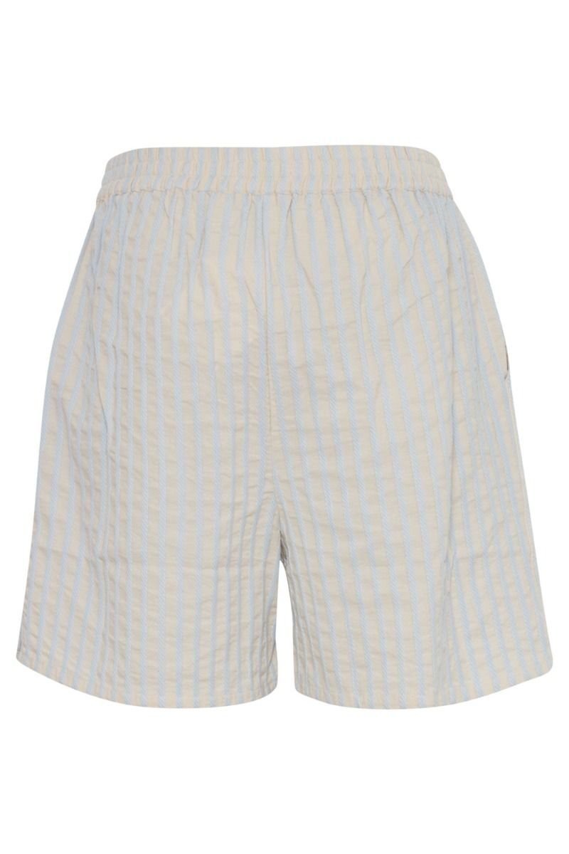 Ichi - Shorts - IH Kadaya SHO - Sandshell/Cashmere Blue stripe