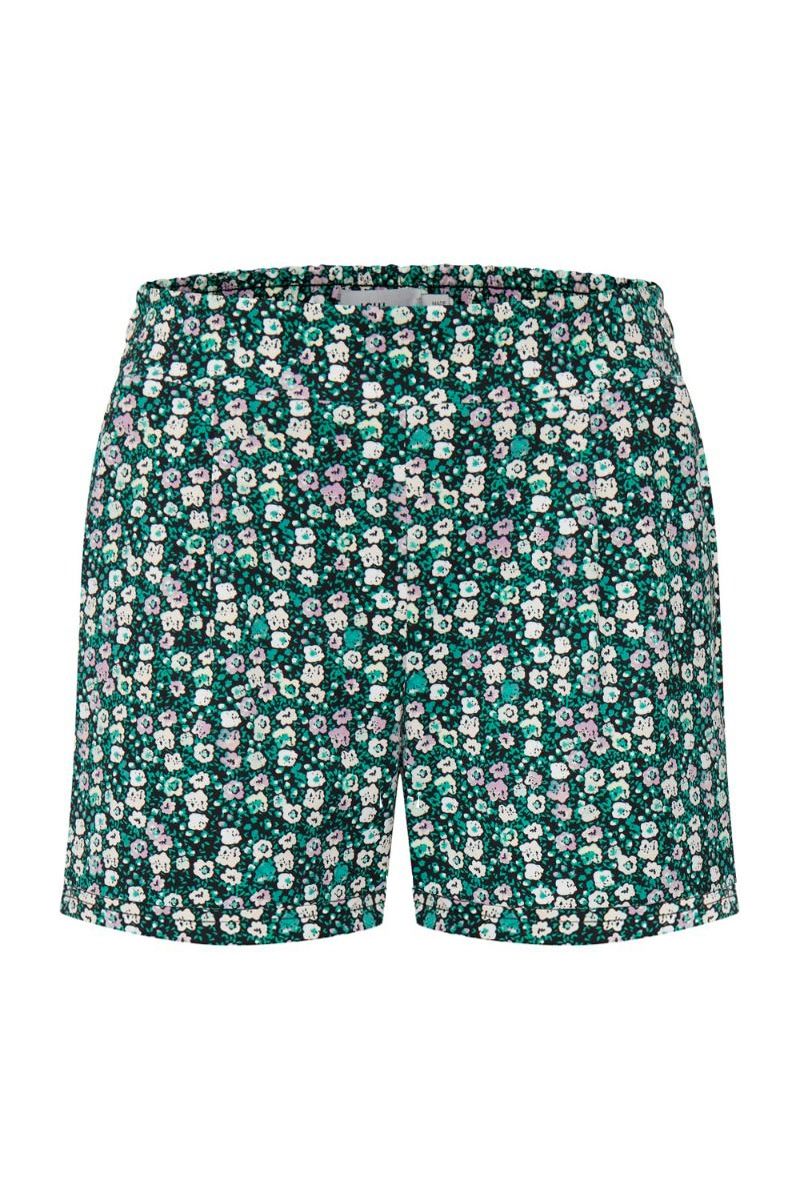 Ichi - Shorts - IH Kate Print SHO5 - Holly Green