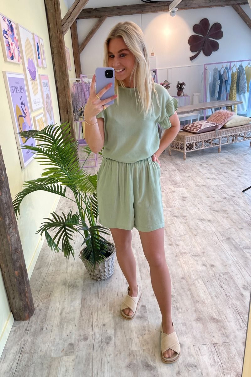 Ichi - Shorts - Marrakech SO SHO3 - Swamp