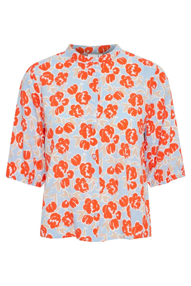 Ichi - Skjorte - IH Cefalu Shirt3 - Mandarin Red