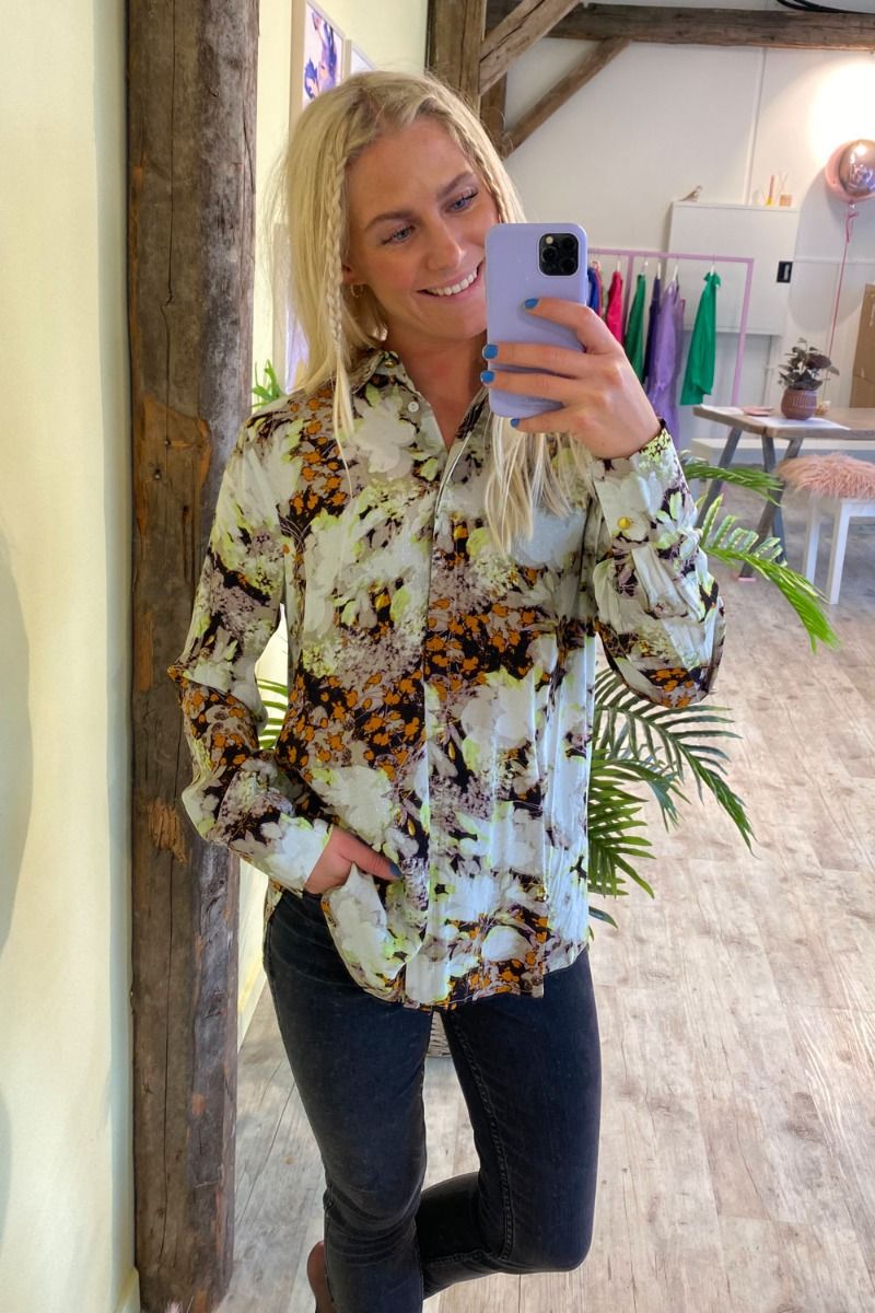 Ichi - Skjorte - IH Dizana Shirt - Vetiver