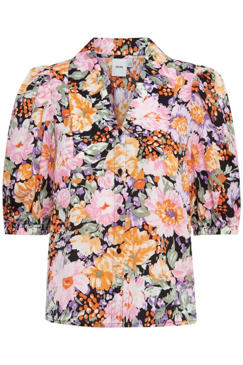 Ichi - Skjorte - Filippa SH shirt - Black Flower mix