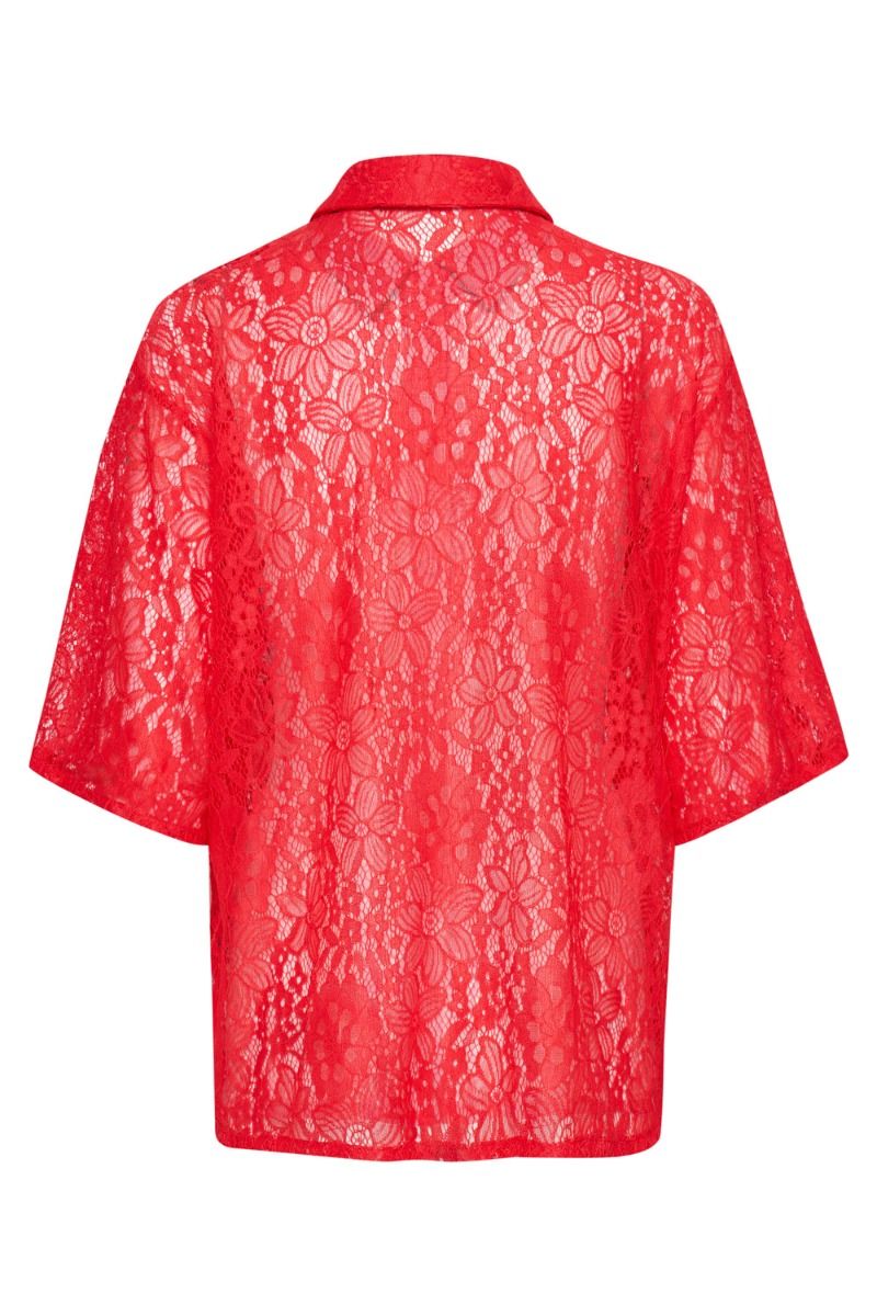 Ichi - Skjorte - IX Janice SH - Mars Red