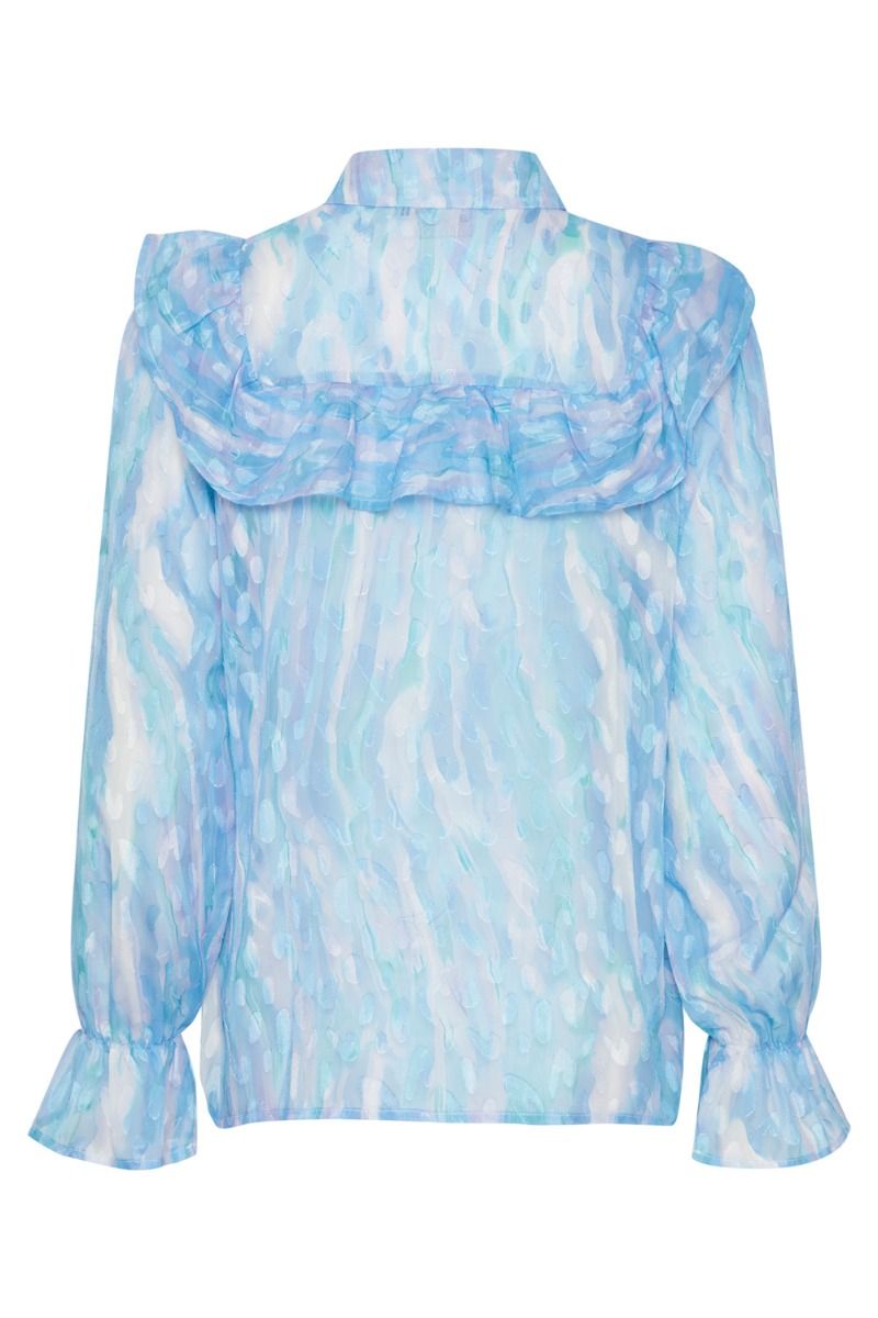 Ichi - Skjorte - IX Josa SH4 - Placid Blue Multi Print