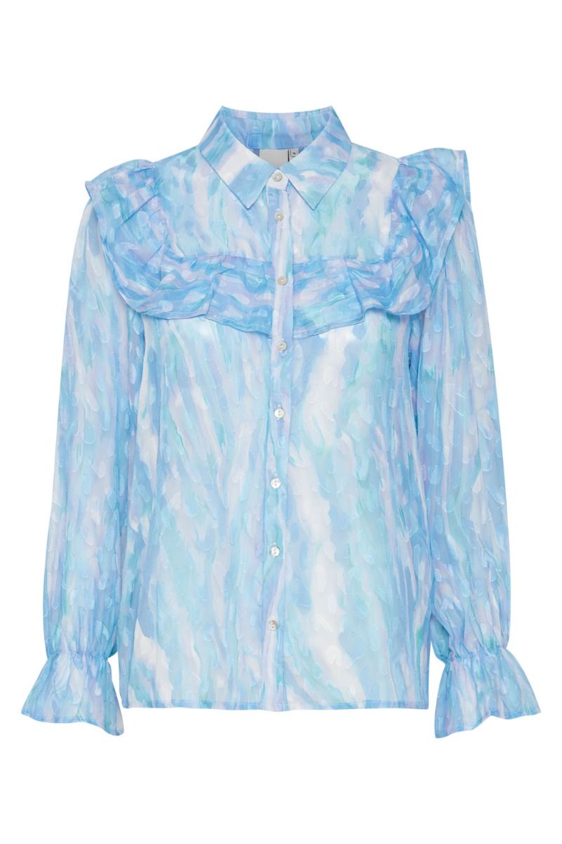 Ichi - Skjorte - IX Josa SH4 - Placid Blue Multi Print