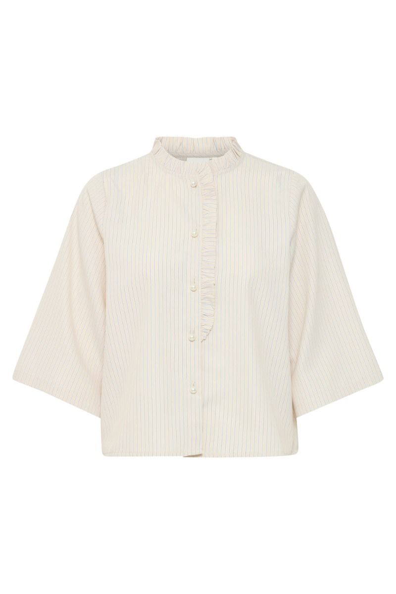 Ichi - Skjorte - IX Neddie MS - Doeskin