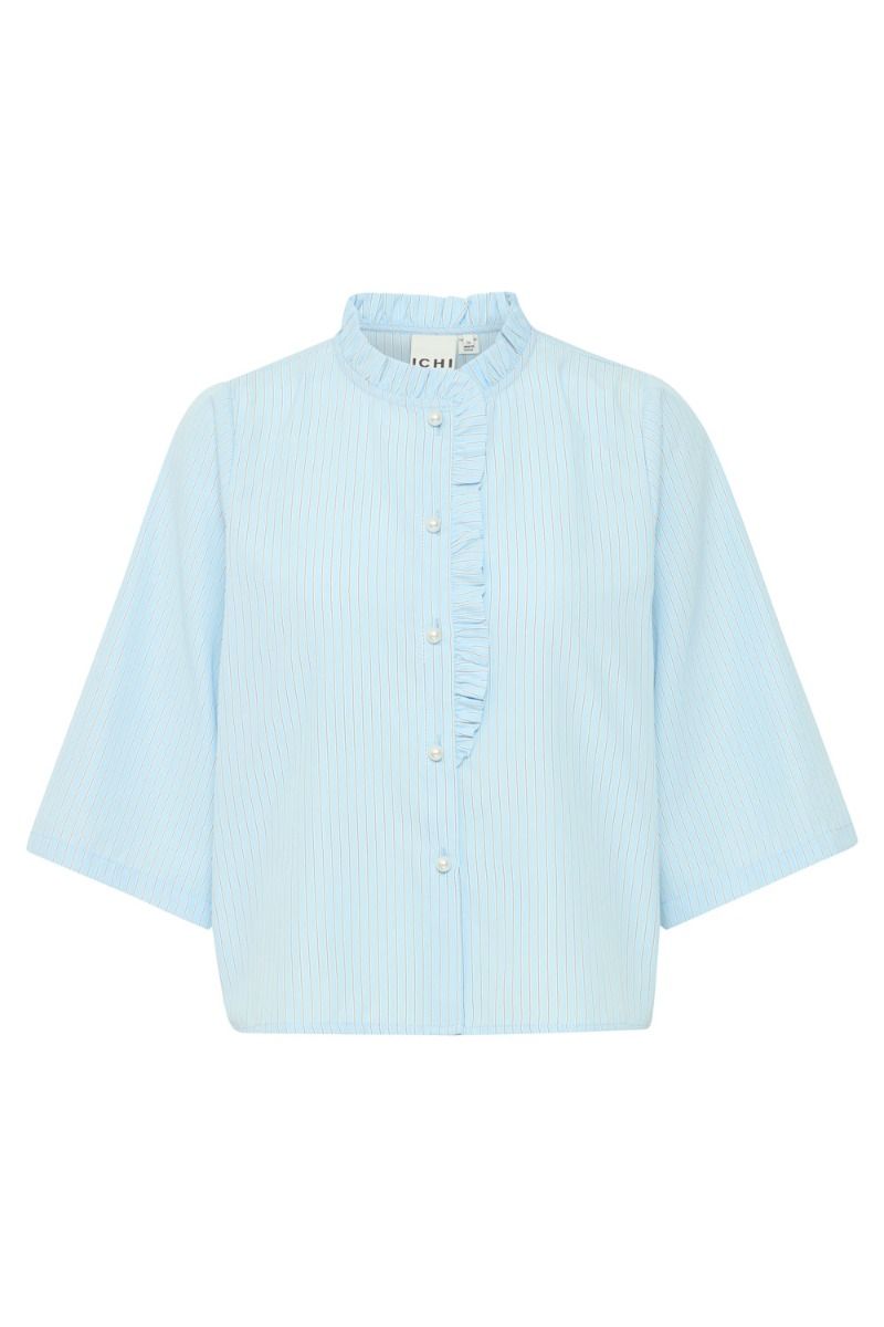 Ichi - Skjorte - IX Neddie MS - Placid Blue