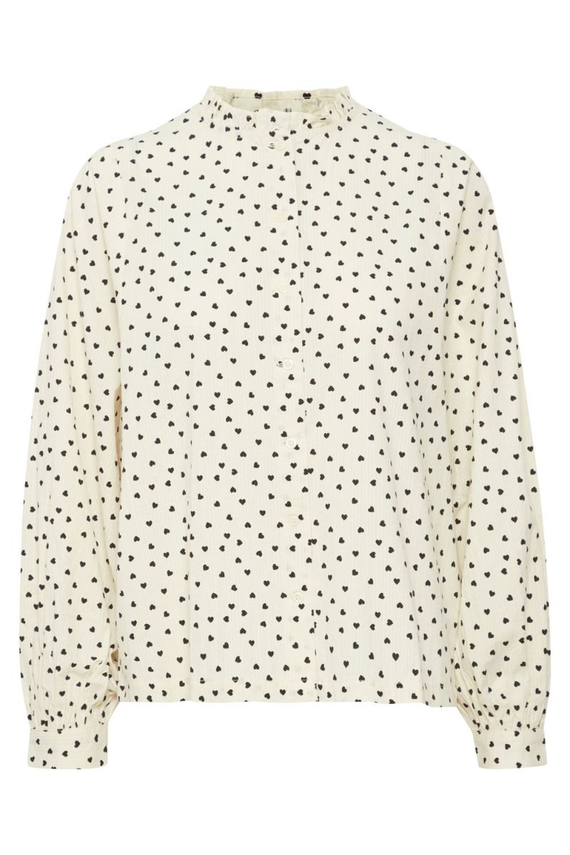 Ichi - Skjorte - IH Qwin SH - Birch Heart 