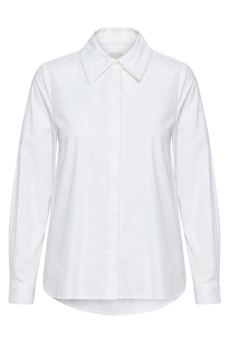 Ichi - Skjorte - IH Rubby Shirt - Bright White